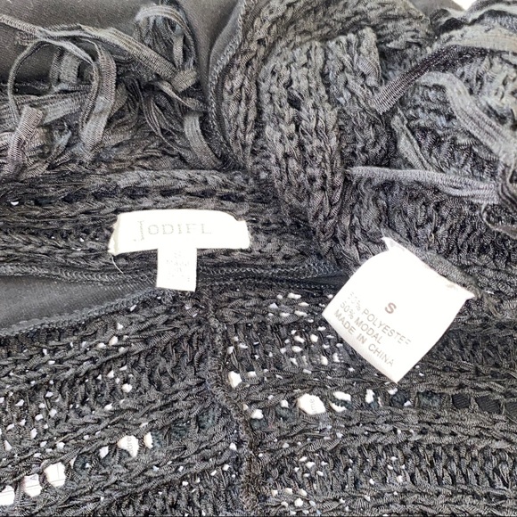 JODIFL Duster Cardigan Sweater Kimono Crochet M - Picture 5 of 7